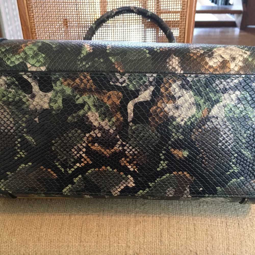 Valentino Leather Expandable Python Snakeskin Emb… - image 5
